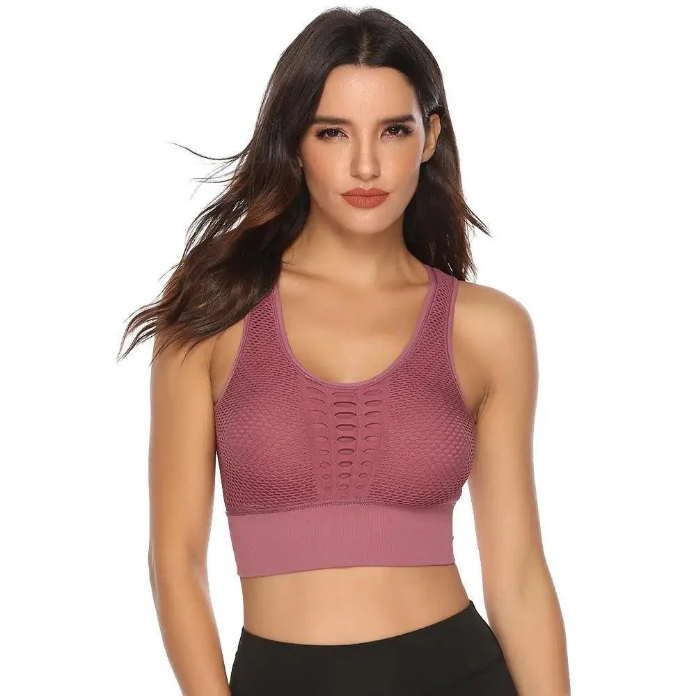 New Trendy Women's T-shirts Workout Sports Bra Yoga Vest Backless Solid Quick Dry Running Gym Sport bra Yoga Shirts Stevvex