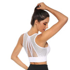 New Trendy Women's T-shirts Workout Sports Bra Yoga Vest Backless Solid Quick Dry Running Gym Sport bra Yoga Shirts Stevvex