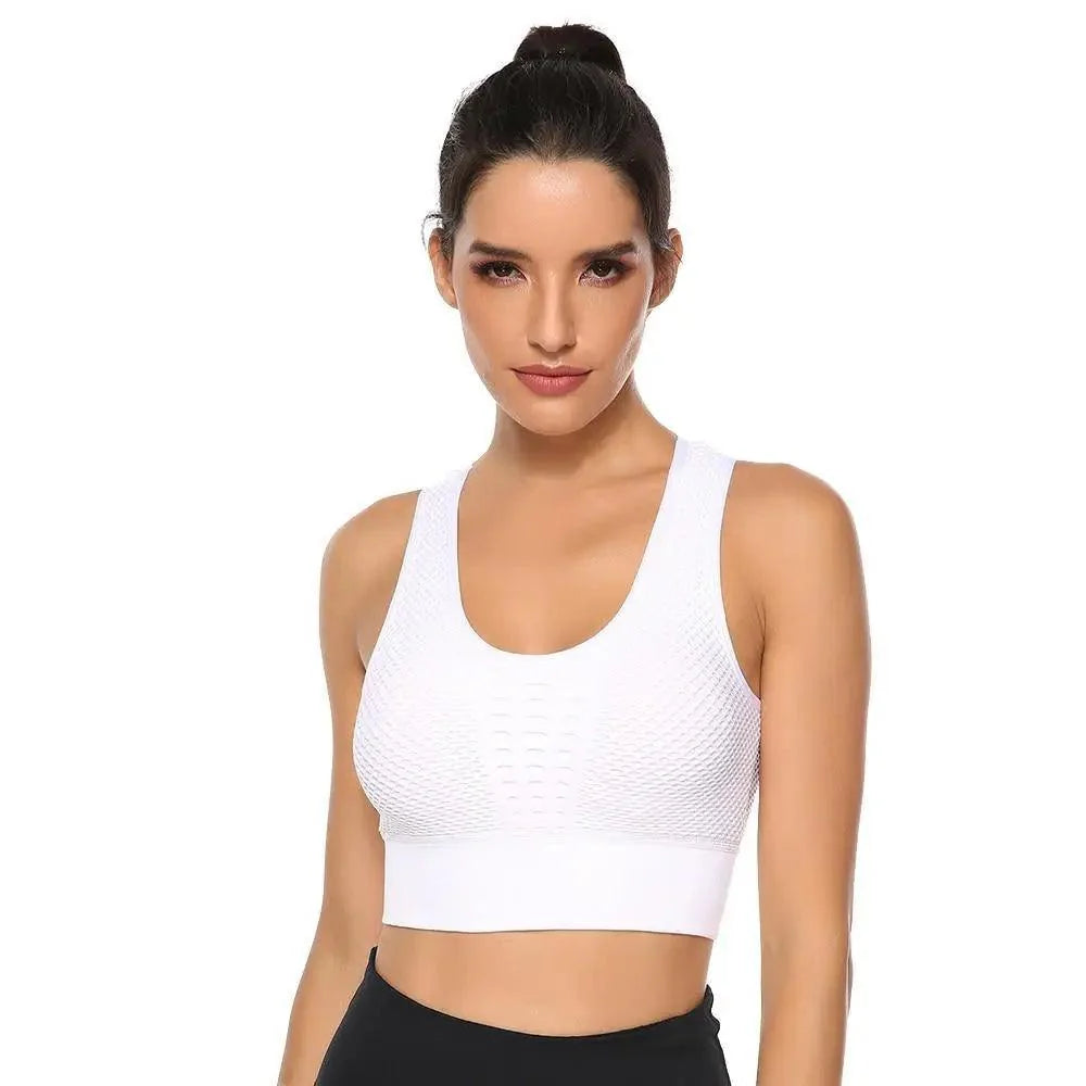New Trendy Women's T-shirts Workout Sports Bra Yoga Vest Backless Solid Quick Dry Running Gym Sport bra Yoga Shirts Stevvex