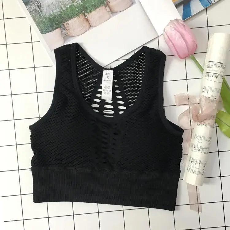 New Trendy Women's T-shirts Workout Sports Bra Yoga Vest Backless Solid Quick Dry Running Gym Sport bra Yoga Shirts Stevvex