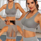New Trendy Women's T-shirts Workout Sports Bra Yoga Vest Backless Solid Quick Dry Running Gym Sport bra Yoga Shirts Stevvex