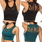 New Trendy Women's T-shirts Workout Sports Bra Yoga Vest Backless Solid Quick Dry Running Gym Sport bra Yoga Shirts Stevvex