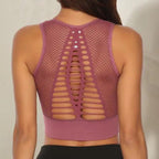 New Trendy Women's T-shirts Workout Sports Bra Yoga Vest Backless Solid Quick Dry Running Gym Sport bra Yoga Shirts Stevvex