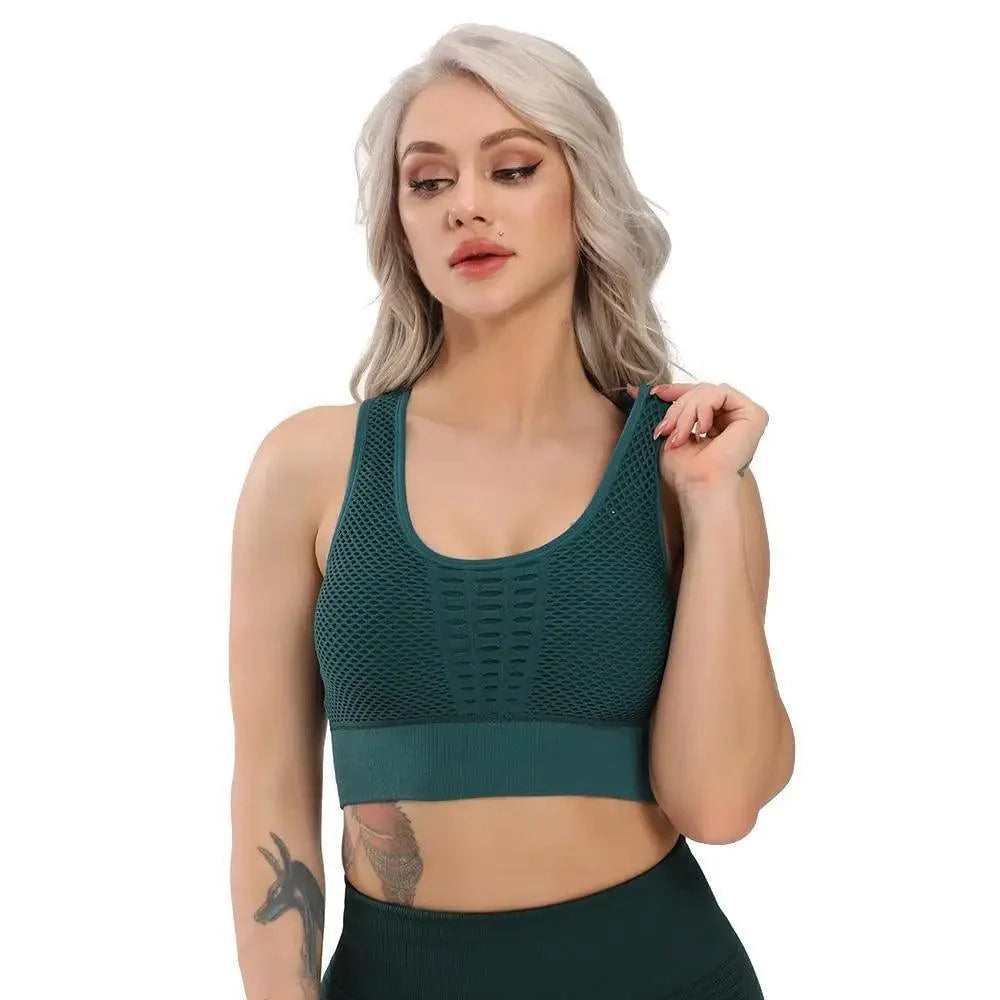 New Trendy Women's T-shirts Workout Sports Bra Yoga Vest Backless Solid Quick Dry Running Gym Sport bra Yoga Shirts Stevvex