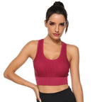 New Trendy Women's T-shirts Workout Sports Bra Yoga Vest Backless Solid Quick Dry Running Gym Sport bra Yoga Shirts Stevvex