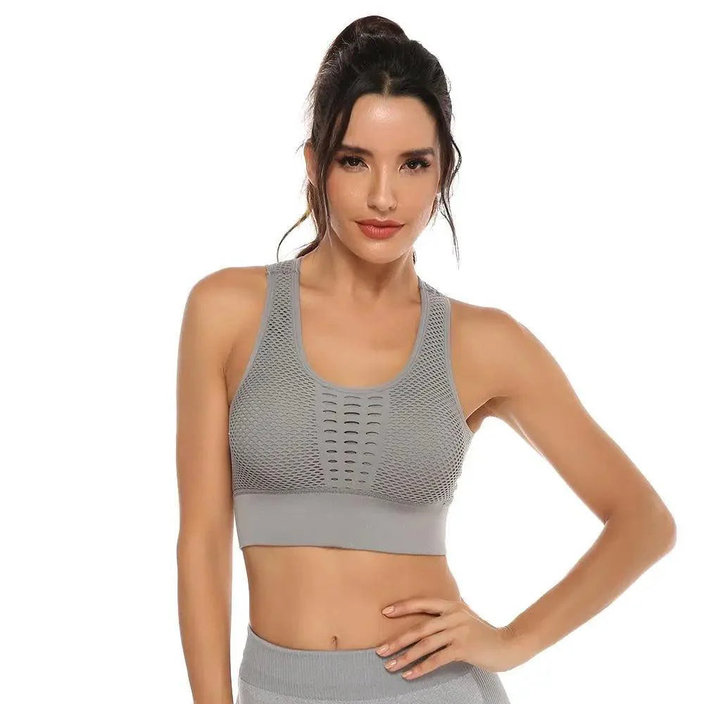 New Trendy Women's T-shirts Workout Sports Bra Yoga Vest Backless Solid Quick Dry Running Gym Sport bra Yoga Shirts Stevvex