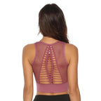 New Trendy Women's T-shirts Workout Sports Bra Yoga Vest Backless Solid Quick Dry Running Gym Sport bra Yoga Shirts Stevvex
