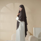 New Two-Layer Crepe Khimar (MK010) Mariam's Collection
