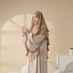 New Two-Layer Crepe Khimar (MK010) Mariam's Collection