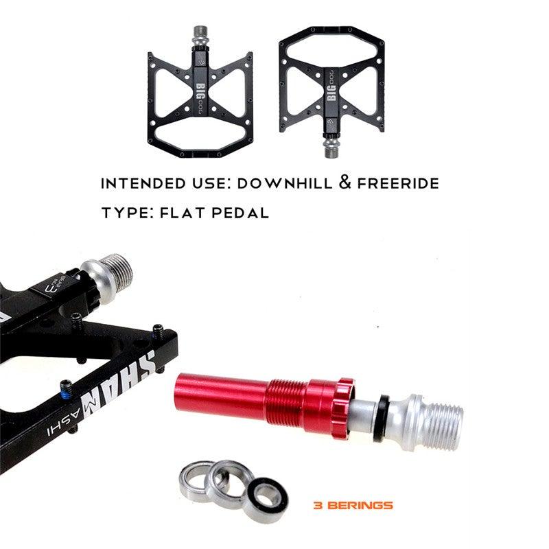 New Ultralight Bicycle Pedals Part Anti-Slip Aluminum Body Road Flat Foot Cycling Sealed 3 Bearing Mountain Bike Pedal Mountain Bike Pedals, Ultra Strong  Machined Bicycle Flat Alloy Pedals Non-Slip Stevvex