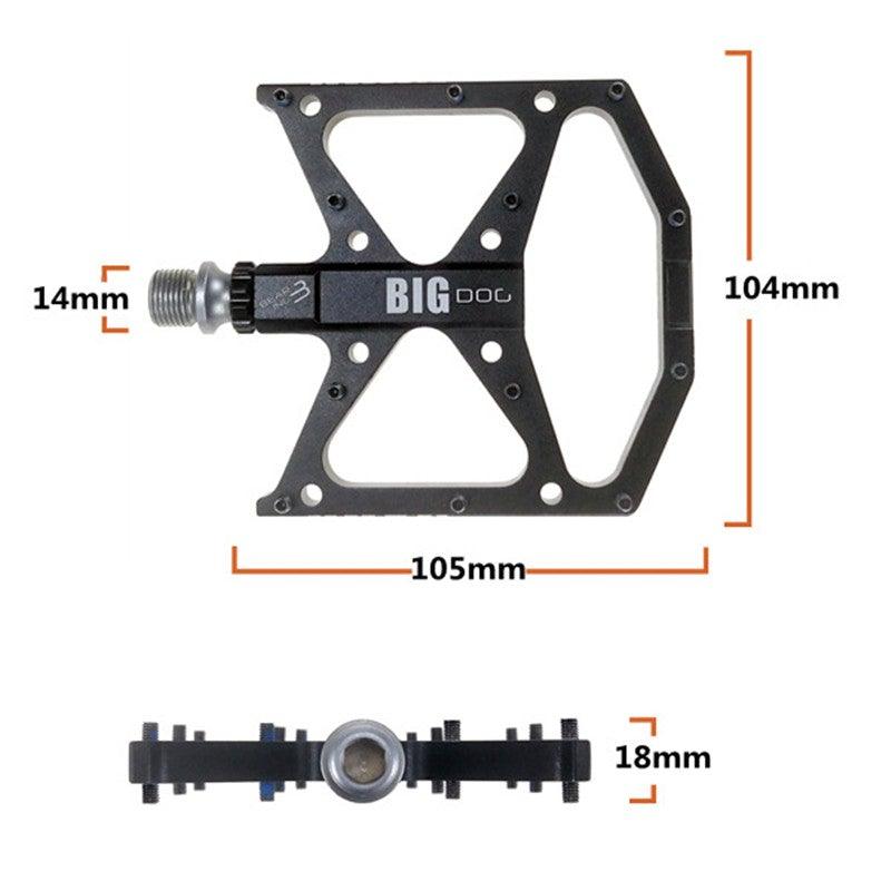 New Ultralight Bicycle Pedals Part Anti-Slip Aluminum Body Road Flat Foot Cycling Sealed 3 Bearing Mountain Bike Pedal Mountain Bike Pedals, Ultra Strong  Machined Bicycle Flat Alloy Pedals Non-Slip Stevvex