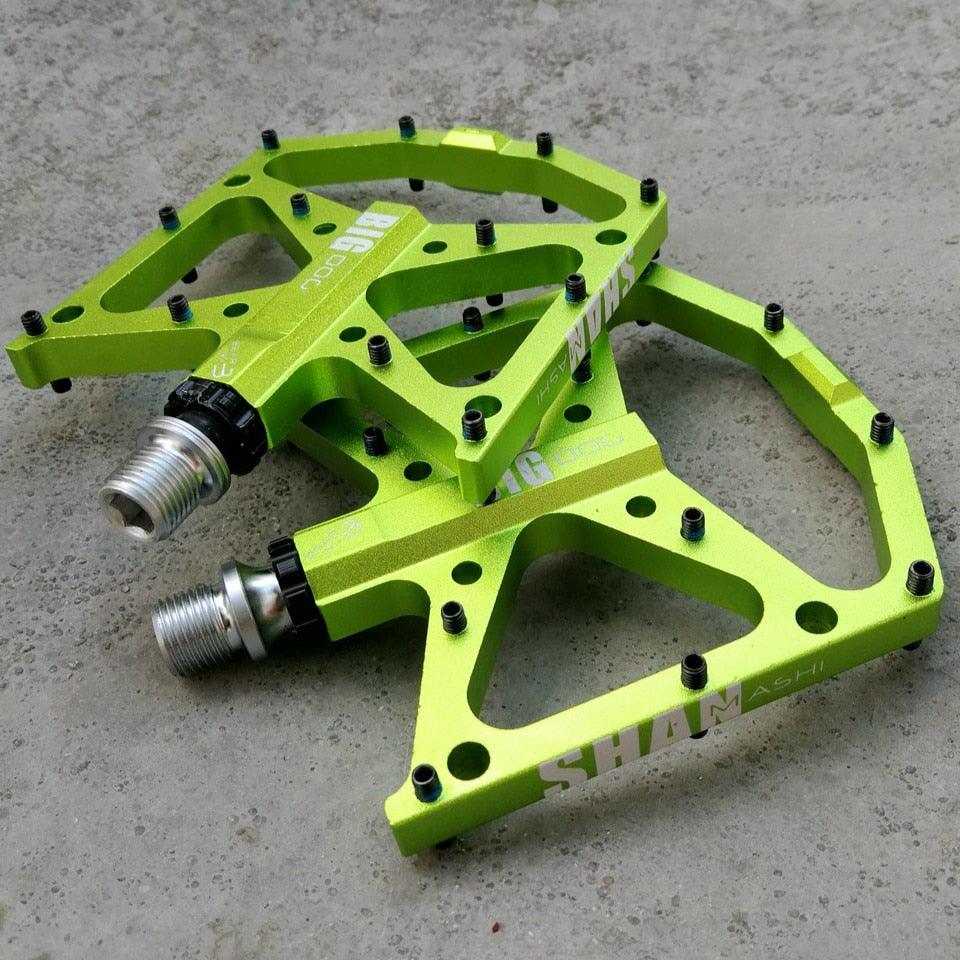 New Ultralight Bicycle Pedals Part Anti-Slip Aluminum Body Road Flat Foot Cycling Sealed 3 Bearing Mountain Bike Pedal Mountain Bike Pedals, Ultra Strong  Machined Bicycle Flat Alloy Pedals Non-Slip Stevvex