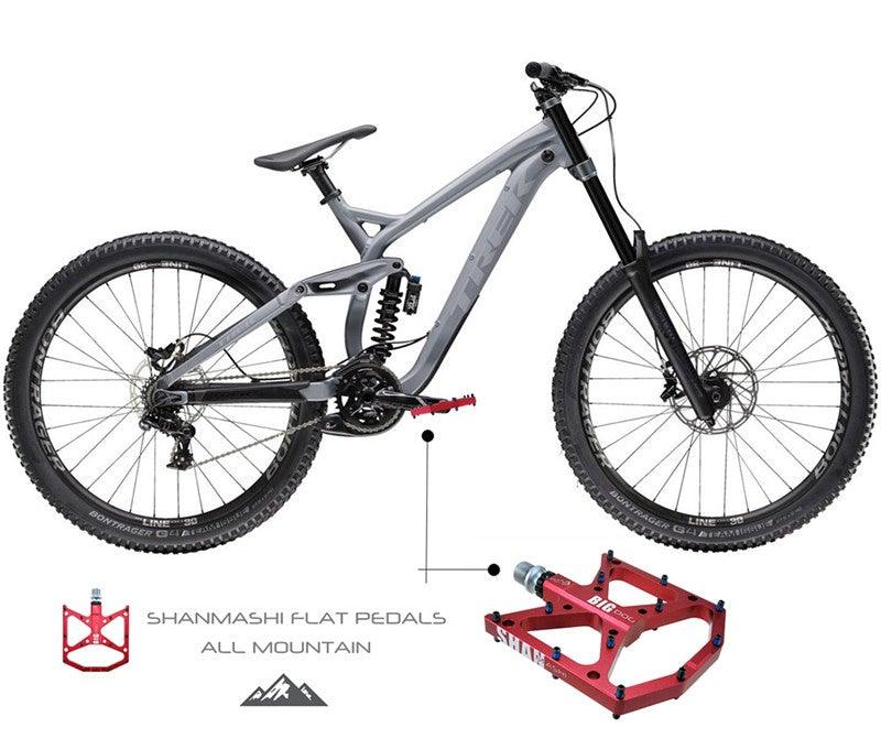 New Ultralight Bicycle Pedals Part Anti-Slip Aluminum Body Road Flat Foot Cycling Sealed 3 Bearing Mountain Bike Pedal Mountain Bike Pedals, Ultra Strong  Machined Bicycle Flat Alloy Pedals Non-Slip Stevvex
