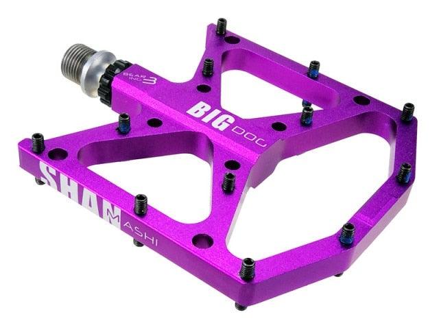 New Ultralight Bicycle Pedals Part Anti-Slip Aluminum Body Road Flat Foot Cycling Sealed 3 Bearing Mountain Bike Pedal Mountain Bike Pedals, Ultra Strong  Machined Bicycle Flat Alloy Pedals Non-Slip Stevvex