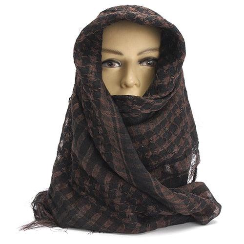 New Unisex Scarf Lightweight Plaid Tassel Arab Desert Shemagh Keffiyeh Scarf Wrap Pashmina Plaid Pattern Large Warm Keeper Military Shemagh Army Desert Keffiyeh Arab Scarf Shawl Neck Cover Head Wrap Scarf Military Shemagh Tactical Desert Keffiyeh Stevvex