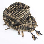 New Unisex Scarf Lightweight Plaid Tassel Arab Desert Shemagh Keffiyeh Scarf Wrap Pashmina Plaid Pattern Large Warm Keeper Military Shemagh Army Desert Keffiyeh Arab Scarf Shawl Neck Cover Head Wrap Scarf Military Shemagh Tactical Desert Keffiyeh Stevvex