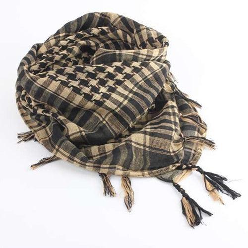 New Unisex Scarf Lightweight Plaid Tassel Arab Desert Shemagh Keffiyeh Scarf Wrap Pashmina Plaid Pattern Large Warm Keeper Military Shemagh Army Desert Keffiyeh Arab Scarf Shawl Neck Cover Head Wrap Scarf Military Shemagh Tactical Desert Keffiyeh Stevvex