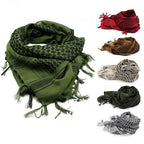 New Unisex Scarf Lightweight Plaid Tassel Arab Desert Shemagh Keffiyeh Scarf Wrap Pashmina Plaid Pattern Large Warm Keeper Military Shemagh Army Desert Keffiyeh Arab Scarf Shawl Neck Cover Head Wrap Scarf Military Shemagh Tactical Desert Keffiyeh Stevvex