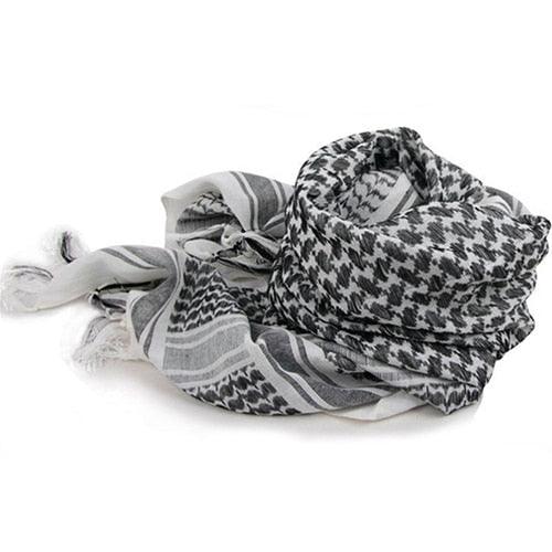 New Unisex Scarf Lightweight Plaid Tassel Arab Desert Shemagh Keffiyeh Scarf Wrap Pashmina Plaid Pattern Large Warm Keeper Military Shemagh Army Desert Keffiyeh Arab Scarf Shawl Neck Cover Head Wrap Scarf Military Shemagh Tactical Desert Keffiyeh Stevvex