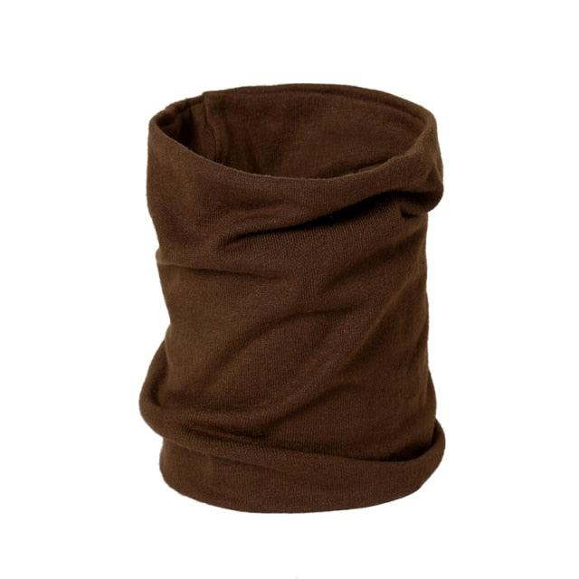 New Unisex Solid Ring Scarf Luxury Neckerchief Children's Outdoor Ski Face Mask Winter Warm Snood Cotton Men Women Echarpe Outdoor Seamless Face Mask Tube Bandana Homotropy for Dust Fishing Yoga Motorcycling Festivals Sports Stevvex