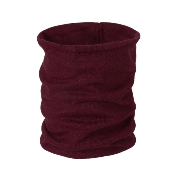 New Unisex Solid Ring Scarf Luxury Neckerchief Children's Outdoor Ski Face Mask Winter Warm Snood Cotton Men Women Echarpe Outdoor Seamless Face Mask Tube Bandana Homotropy for Dust Fishing Yoga Motorcycling Festivals Sports Stevvex