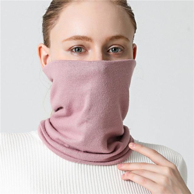 New Unisex Solid Ring Scarf Luxury Neckerchief Children's Outdoor Ski Face Mask Winter Warm Snood Cotton Men Women Echarpe Outdoor Seamless Face Mask Tube Bandana Homotropy for Dust Fishing Yoga Motorcycling Festivals Sports Stevvex