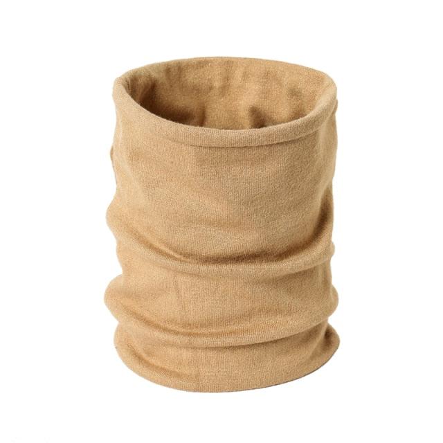 New Unisex Solid Ring Scarf Luxury Neckerchief Children's Outdoor Ski Face Mask Winter Warm Snood Cotton Men Women Echarpe Outdoor Seamless Face Mask Tube Bandana Homotropy for Dust Fishing Yoga Motorcycling Festivals Sports Stevvex