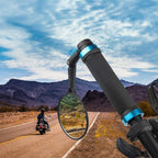 New Universal Rotate Bike Rearview Mirror Unique Bicycle Handlebar Mounted Convex Rear View Mirror Adjustable Full Rotatable Rearview Bicycle Mirrors Wide Angle Acrylic Convex Cycling Safety Mirror For Road Bike Stevvex