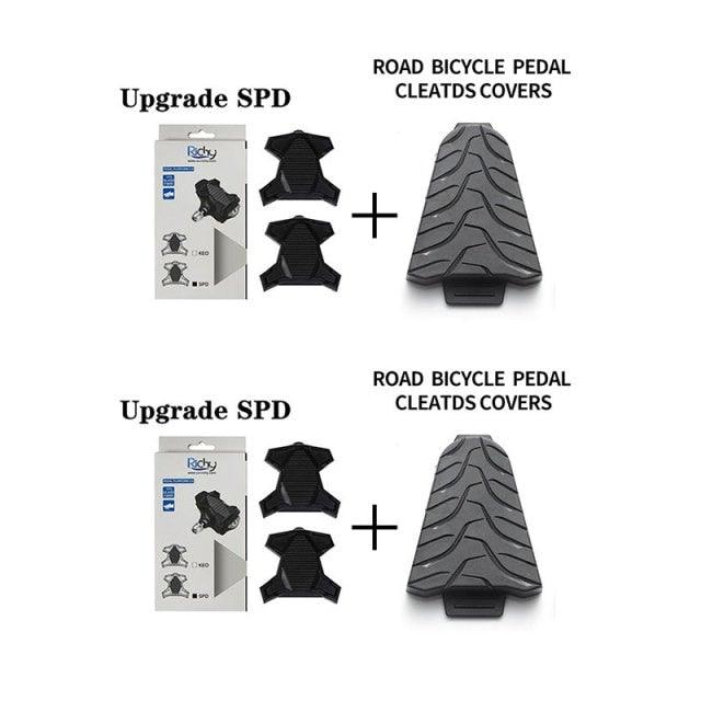 New Upgrade Road Bike Clipless Pedal Platform Adapter Convert For Look System Bicycle Clip Pedal Adaptor Converts Clipless Into Flat Pedals No Cleats Needed Adding Grip And Comfort Stevvex