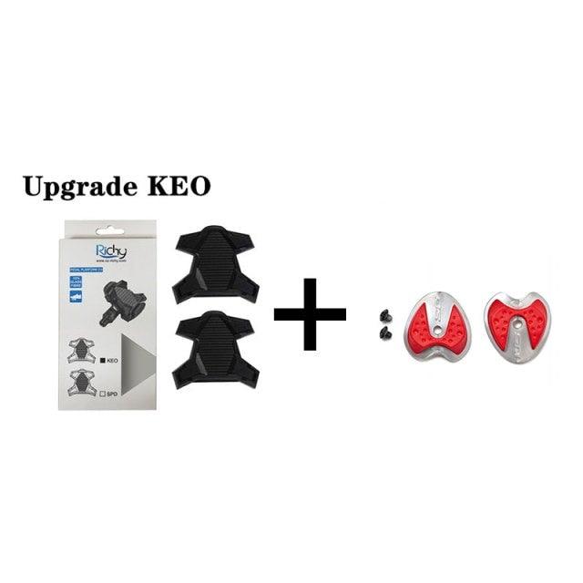 New Upgrade Road Bike Clipless Pedal Platform Adapter Convert For Look System Bicycle Clip Pedal Adaptor Converts Clipless Into Flat Pedals No Cleats Needed Adding Grip And Comfort Stevvex