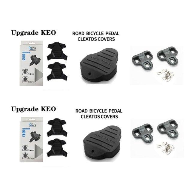 New Upgrade Road Bike Clipless Pedal Platform Adapter Convert For Look System Bicycle Clip Pedal Adaptor Converts Clipless Into Flat Pedals No Cleats Needed Adding Grip And Comfort Stevvex