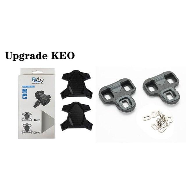 New Upgrade Road Bike Clipless Pedal Platform Adapter Convert For Look System Bicycle Clip Pedal Adaptor Converts Clipless Into Flat Pedals No Cleats Needed Adding Grip And Comfort Stevvex