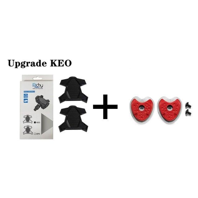 New Upgrade Road Bike Clipless Pedal Platform Adapter Convert For Look System Bicycle Clip Pedal Adaptor Converts Clipless Into Flat Pedals No Cleats Needed Adding Grip And Comfort Stevvex