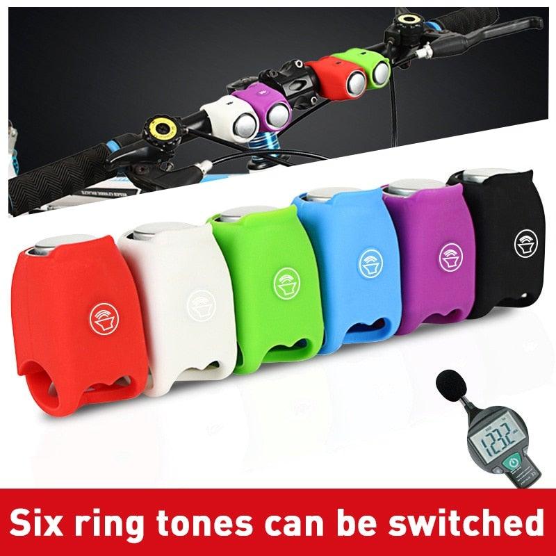 New USB Rechargeable Battery Bicycle Bell 120db Waterproof Cycling Bike Bells Electric Horn Mini Portable Cycling Handlebar Bell Electra Bike Bell Electric Cycling Bells Horn Loud Bicycle Horns Water-Resistant Sound Modes Bike Bells Stevvex