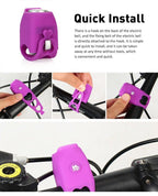 New USB Rechargeable Battery Bicycle Bell 120db Waterproof Cycling Bike Bells Electric Horn Mini Portable Cycling Handlebar Bell Electra Bike Bell Electric Cycling Bells Horn Loud Bicycle Horns Water-Resistant Sound Modes Bike Bells Stevvex