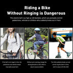 New USB Rechargeable Battery Bicycle Bell 120db Waterproof Cycling Bike Bells Electric Horn Mini Portable Cycling Handlebar Bell Electra Bike Bell Electric Cycling Bells Horn Loud Bicycle Horns Water-Resistant Sound Modes Bike Bells Stevvex