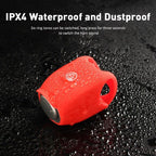 New USB Rechargeable Battery Bicycle Bell 120db Waterproof Cycling Bike Bells Electric Horn Mini Portable Cycling Handlebar Bell Electra Bike Bell Electric Cycling Bells Horn Loud Bicycle Horns Water-Resistant Sound Modes Bike Bells Stevvex