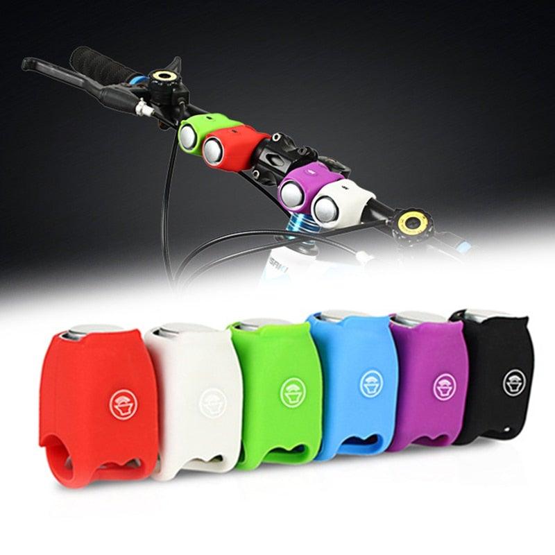 New USB Rechargeable Battery Bicycle Bell 120db Waterproof Cycling Bike Bells Electric Horn Mini Portable Cycling Handlebar Bell Electra Bike Bell Electric Cycling Bells Horn Loud Bicycle Horns Water-Resistant Sound Modes Bike Bells Stevvex