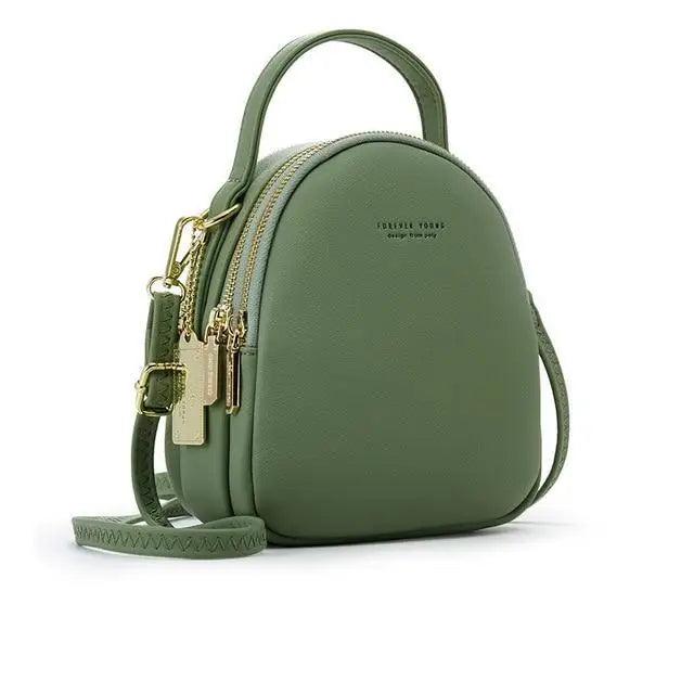 New Versatile Big Capacity 3 Layer Women Backpack Fashionable Small Backpack For Ladies Soft Leather Shoulder Crossbody bag for Female Stevvex