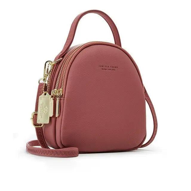 New Versatile Big Capacity 3 Layer Women Backpack Fashionable Small Backpack For Ladies Soft Leather Shoulder Crossbody bag for Female Stevvex