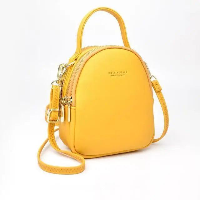 New Versatile Big Capacity 3 Layer Women Backpack Fashionable Small Backpack For Ladies Soft Leather Shoulder Crossbody bag for Female Stevvex