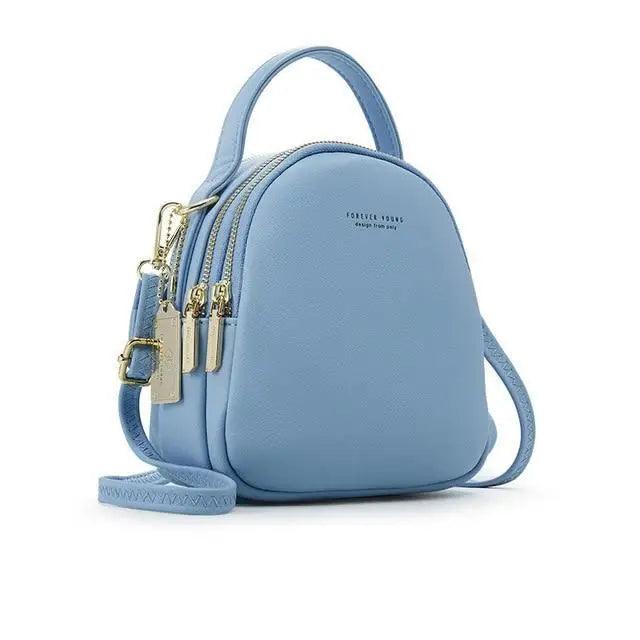 New Versatile Big Capacity 3 Layer Women Backpack Fashionable Small Backpack For Ladies Soft Leather Shoulder Crossbody bag for Female Stevvex