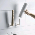 New Vigorous 1Pc Kitchen Self-adhesive Accessories Under Cabinet Paper Roll Rack Towel Holder Tissue Hanger Storage Rack for Bathroom Toilet Stevvex