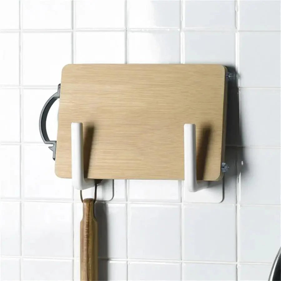 New Vigorous 1Pc Kitchen Self-adhesive Accessories Under Cabinet Paper Roll Rack Towel Holder Tissue Hanger Storage Rack for Bathroom Toilet Stevvex
