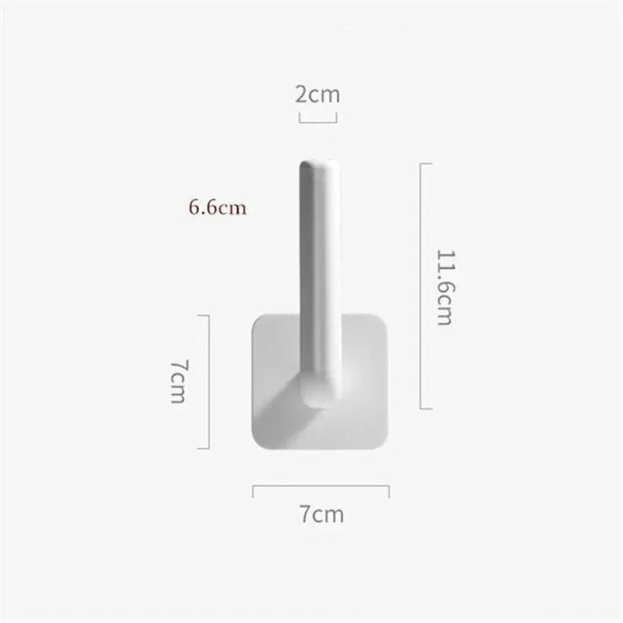New Vigorous 1Pc Kitchen Self-adhesive Accessories Under Cabinet Paper Roll Rack Towel Holder Tissue Hanger Storage Rack for Bathroom Toilet Stevvex