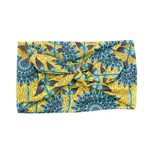New Vintage African Print Stretch Bandana Head Wrap Long Scarf satin Floral Women Party Turban Headwear Cap Hair Accessories Stevvex