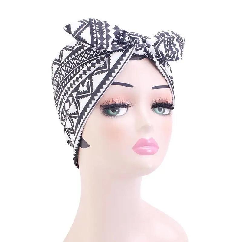 New Vintage African Print Stretch Bandana Head Wrap Long Scarf satin Floral Women Party Turban Headwear Cap Hair Accessories Stevvex