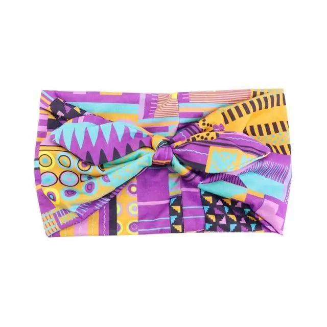 New Vintage African Print Stretch Bandana Head Wrap Long Scarf satin Floral Women Party Turban Headwear Cap Hair Accessories Stevvex