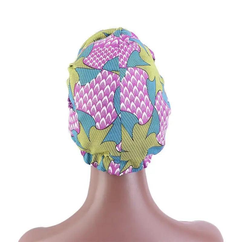 New Vintage African Print Stretch Bandana Head Wrap Long Scarf satin Floral Women Party Turban Headwear Cap Hair Accessories Stevvex