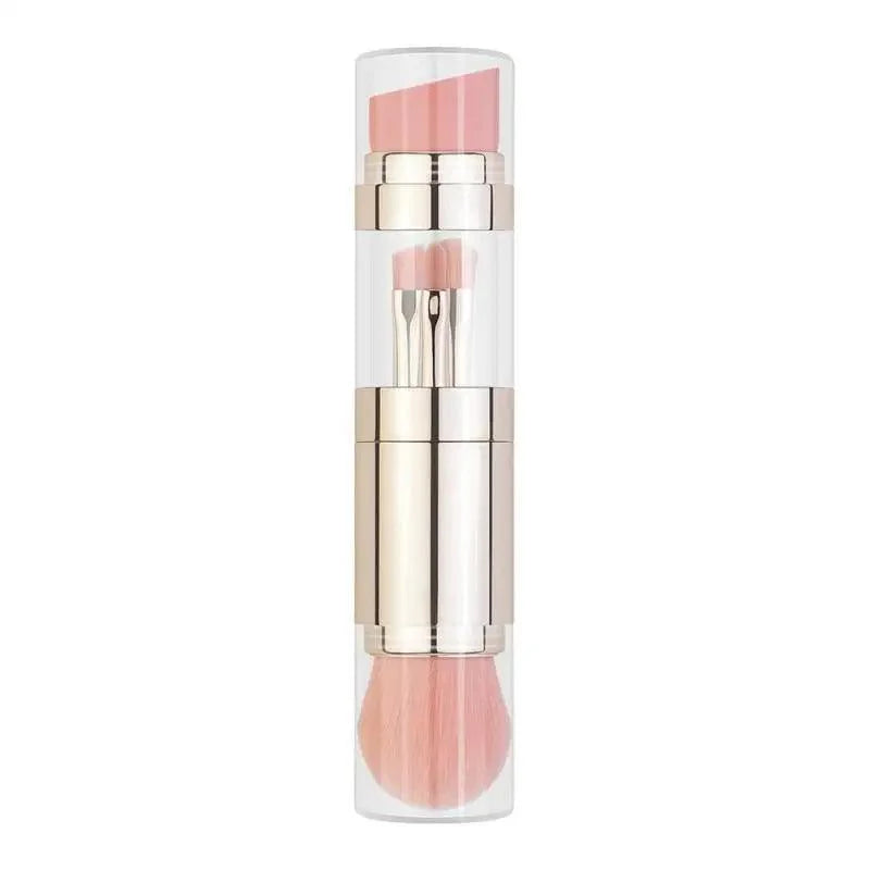 New Vintage Style 4 In 1 Makeup Brushes For Foundation, Eyebrow Shadow, Eyeliner Blush Powder, Brush Cosmetic And Concealer Professional Makeup Brush Stevvex